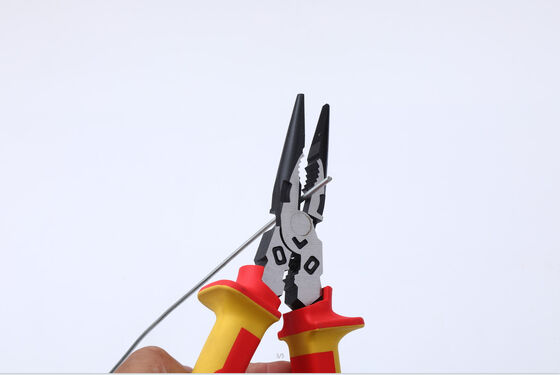 C1055 60CrV Long Nose Snap Ring Nose Insulated Lineman Pliers Combination