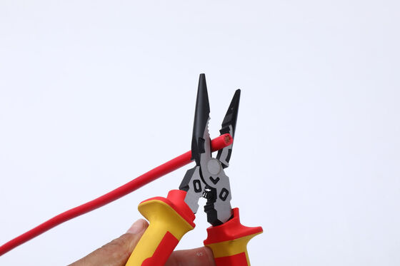 C1055 60CrV Long Nose Snap Ring Nose Insulated Lineman Pliers Combination