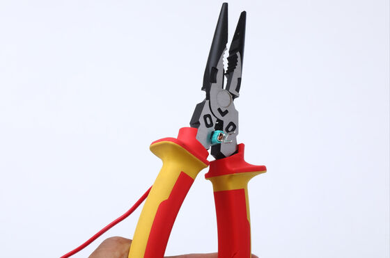 C1055 60CrV Long Nose Snap Ring Nose Insulated Lineman Pliers Combination