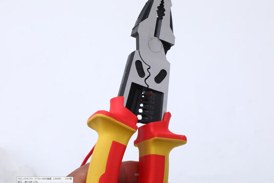 HRC62 Hardness Corrosion Resistant Lightweight Nose Plier Tool with Flat Nose Pliers for Precision Tasks