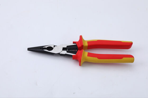 Multi Function Small Insulated Linesman Pliers Long Reach Powerful Gripping