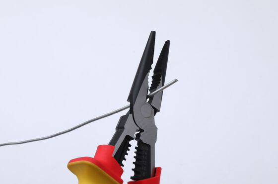 Multi Function Small Insulated Linesman Pliers Long Reach Powerful Gripping