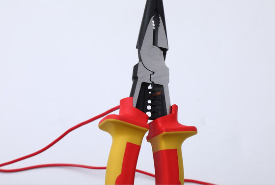 Multi Function Small Insulated Linesman Pliers Long Reach Powerful Gripping