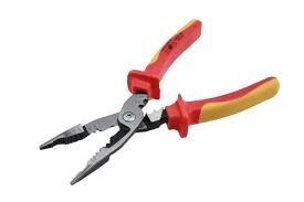 IEC 60900 Certified 180mm Insulated Combination Plier with 3mm Cutting Capacity for Electrical Work