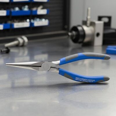 HRC62 Hardness Stainless Steel Nose Plier Tool with Ergonomic Non-slip Grip for Industrial Assembly and Repair