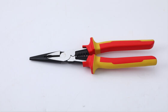 Multi Function Small Insulated Linesman Pliers Long Reach Powerful Gripping