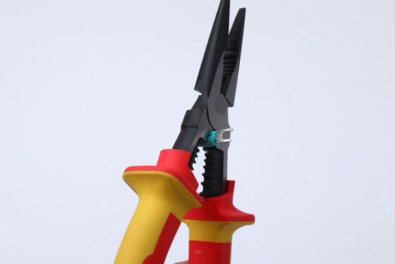 Pinza a becchi lunghi da 150 mm resistente alla corrosione con impugnatura ergonomica antiscivolo per lavori di precisione