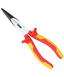 Alicate Combinado Isolado com Dureza de Corte de 3mm, Mandíbulas Serrilhadas e Acabamento Resistente à Corrosão para Trabalhos Elétricos